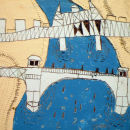 stitchy bridge  cake
