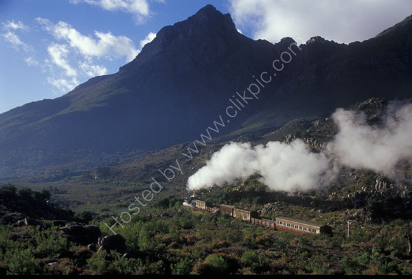 Steam on the Alfred Hamlet branch Line ouside Cape Town in South Africa.
