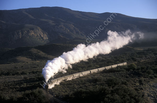 Passenger Train near Oudtshoornin the Little Karoo.