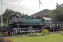 2-8-2 locomotive built by Baldwin USA in 1925 and withdrawn in 1966, now seen at Huahin railway station.