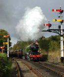 Departure from Bewdley in the direction of Kidderminster.