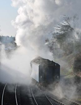 Sun and steam.