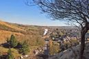 Arriving at Corfe Castle.