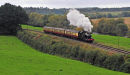 5526 on a passenger train south of Bridgenorth.