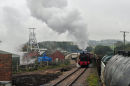 Florence No 2 leaves the colliery with a freight train.