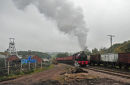 Florence No 2 leaves the colliery with a freight train.