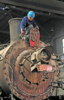 2008 under going repairs in the shed at Baiyin.
