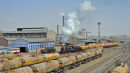 1047 arrives with some tank wagons at 1412 at Baiyin.
