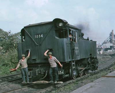 GJ 0-6-0T 1034 at Thai Nguyen Iron and Steel works.