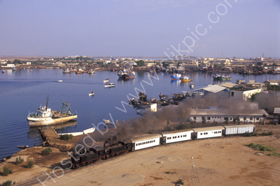 Leaving Massawa with the town in the background.