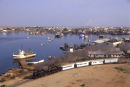 Leaving Massawa with the town in the background.