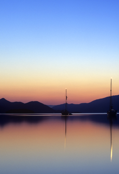 Before sunrise in Greece