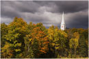 Storm clouds and autumn colours