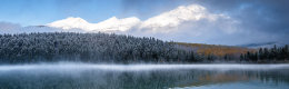 Snow covered mountains in Jasper