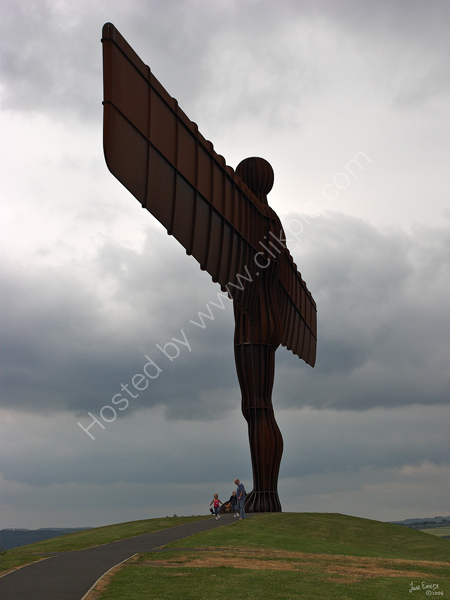 The Angel of the North on a very grey day!