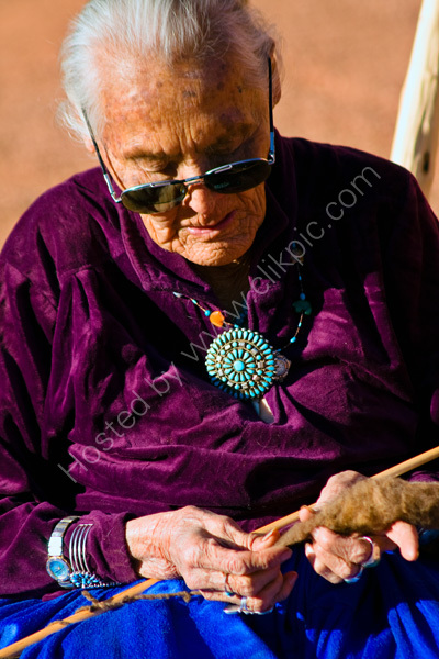 Navajo weaver