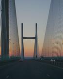 Sunset on The Severn Bridge