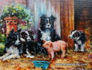 Piggy in the Middle ( 14 x 18 " )