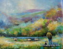 Rounding up the Strays (12 x 16 inches)