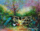 The Bolting Twitterati (10 x 12 inches)