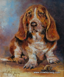 Hound of the Passing Trails  (12 x 10 inches)
