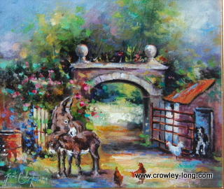 Cerberus at the back gate (12 x 14 