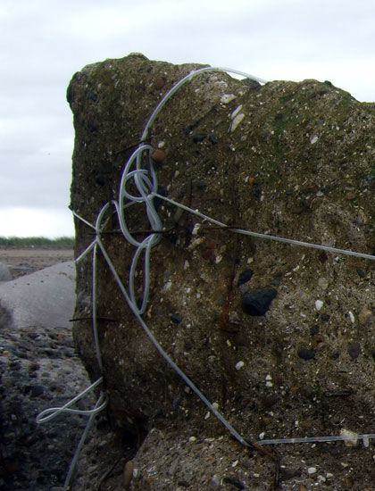 at low tide...