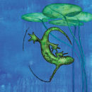 Nettie the Newt diving 