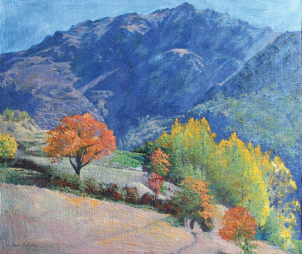 Autumn view of Piedra Ventana, Trev�lez