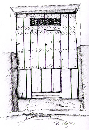 Patched door, Berchules.