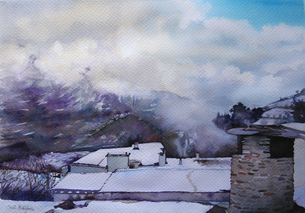 Smoking chimneys of Trevelez