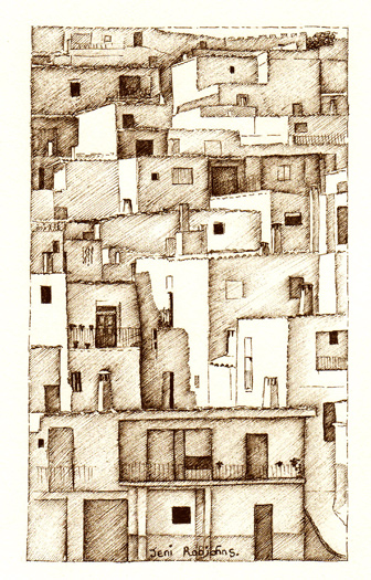 Traditional houses of Trevelez.