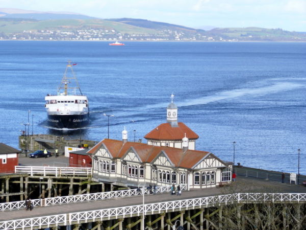 mv Jupiter arriving at Dunoon Pier