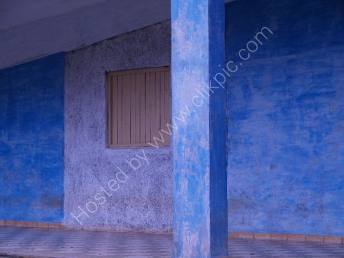 Blue building