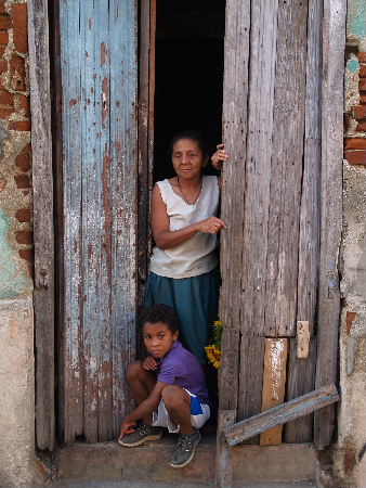 Grandmother with grandson
