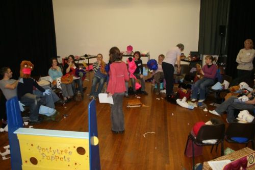 Demonstration of puppet skills