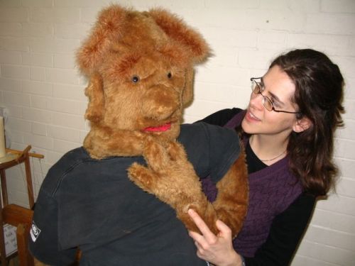 Hugo and I in a local school