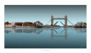Tower Bridge Relection Aqua Green