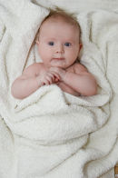 Young baby smiling