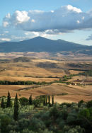 view from pienza tuscany