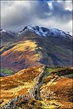 Bowfell from Lingmoor.