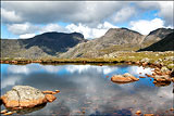 Scafell Pike and Three Tarns.