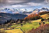 Bowfell and Langdale from near Troutbeck