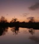 Sunset on the river.