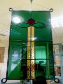 Commissioned glass hanging