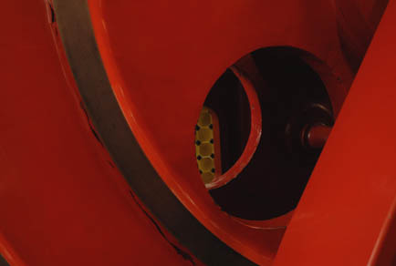 detail from the steam engine in the engine room
