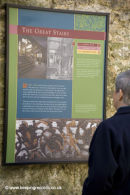 Graphic panel at Cowdray Ruins 