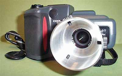Nikon Coolpix with LCE adaptor