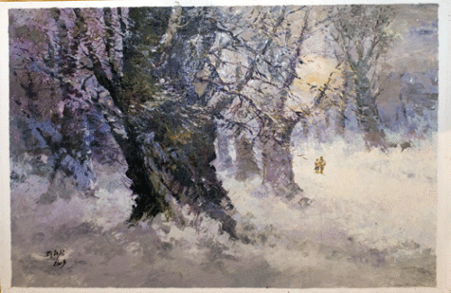 Couple in the Snow 