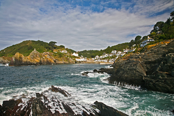 Approaching Polperro harbour